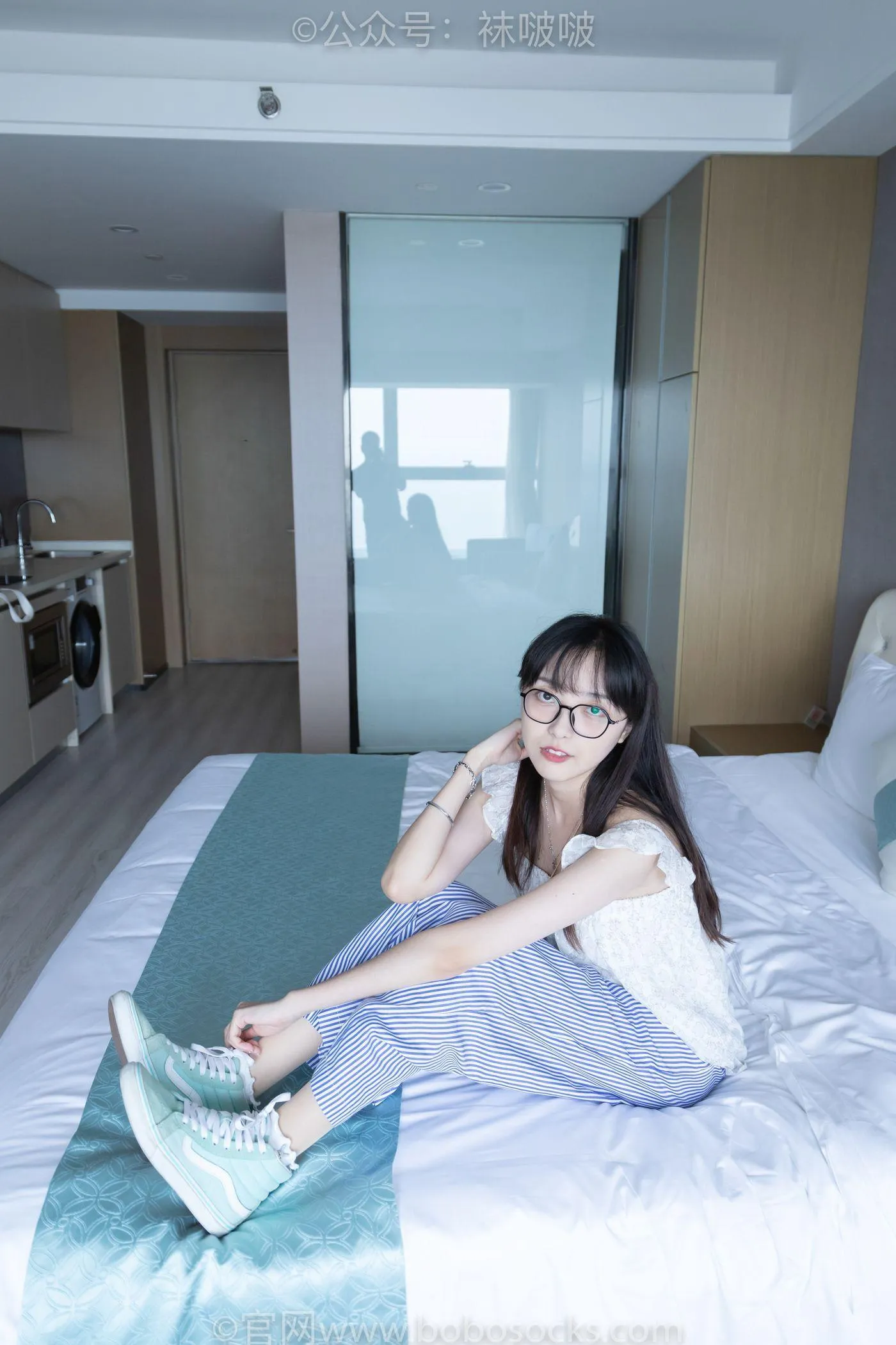 [BoBoSocks袜啵啵]NO.027 稚予- vans、白色棉袜、肉丝 [136P]插图6